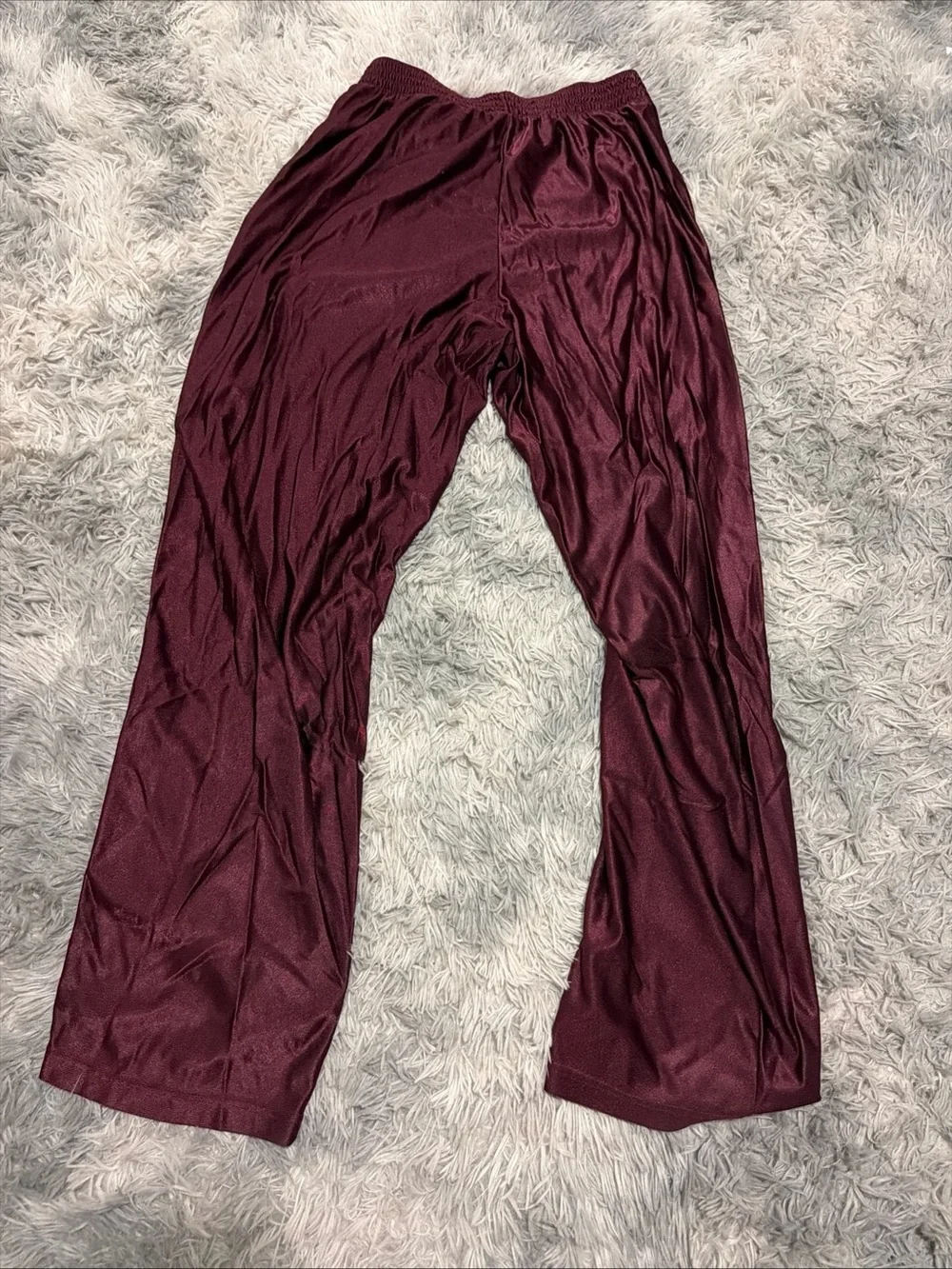 VTG 90s Nike Tear Away Track Pants Maroon XL Swoosh Basketball Snap Button